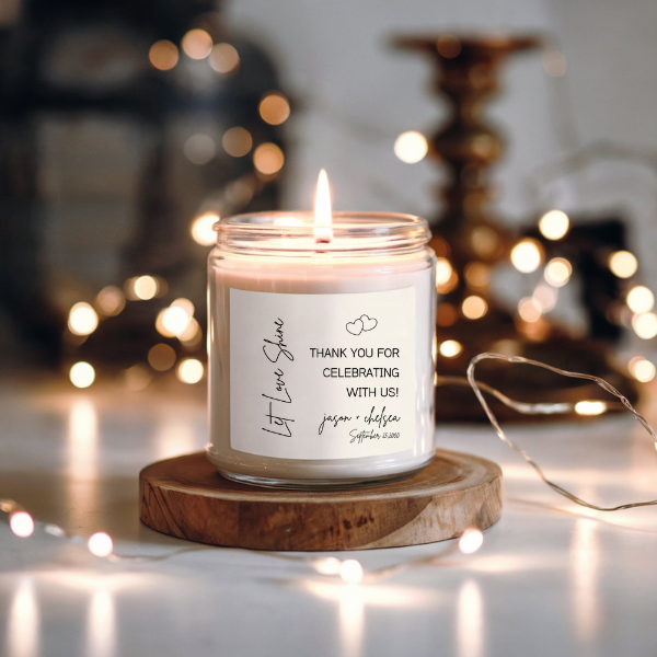 Let Love Shine Wedding Favor